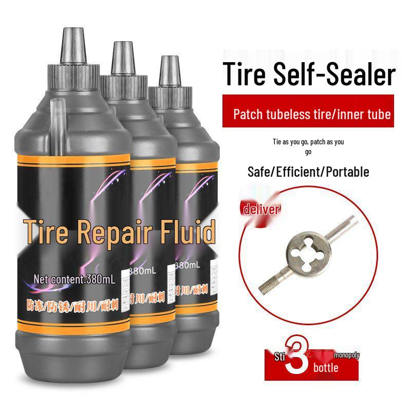 Anti-Rust, Self-Sealing Tire Repair Fluid for Electric Vehicles & Motorcycles (Effective to -30℃)