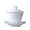 White Porcelain Lid Home Kung Fu One Cup Lid Cup Hand Ceramic Utensils Size Three Color Cup Lid
