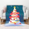 3D Christmas Theme Flannel Throw Blanket Soft Lightweight Warm for Living Room Bedroom Bed Sofa Couch Kids Adults Gifts