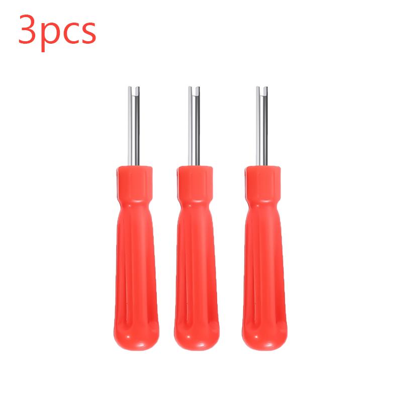 Auto Tire Valve Rod Core Removal Screwdriver Wrench Motorcycle Slotted Handle Tire Repair Installation Tool Car Accessories