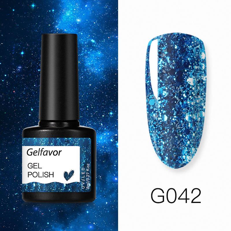 Gelfavor 8ml lakier żelowy jasny do lampy LED do zdobienia paznokci
