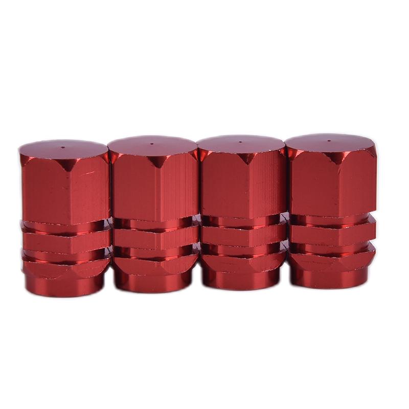 4Pcs Bolt-In Aluminum Valve Caps Car Wheel Tires Valves Tyre Stem Air Caps