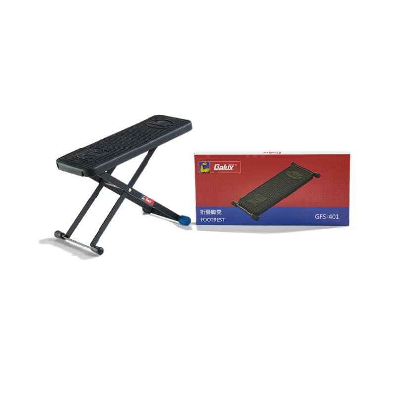 

GALUX Adjustable Guitar Footrest Pedal Folding 5-Position Height Footboard Metal Non-Slip Rubber Pad Guitar Durable Parts