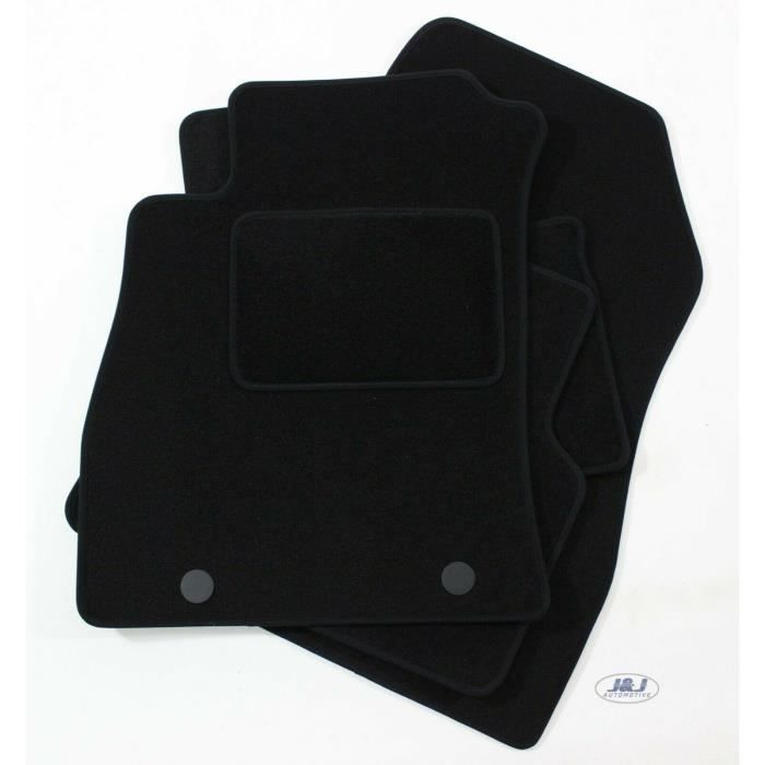 Tapis de Sol Noir Velours - J&J AUTOMOTIVE - Nissan Juke 2010-2018 - Sur Mesure - Antidérapant - Imperméable