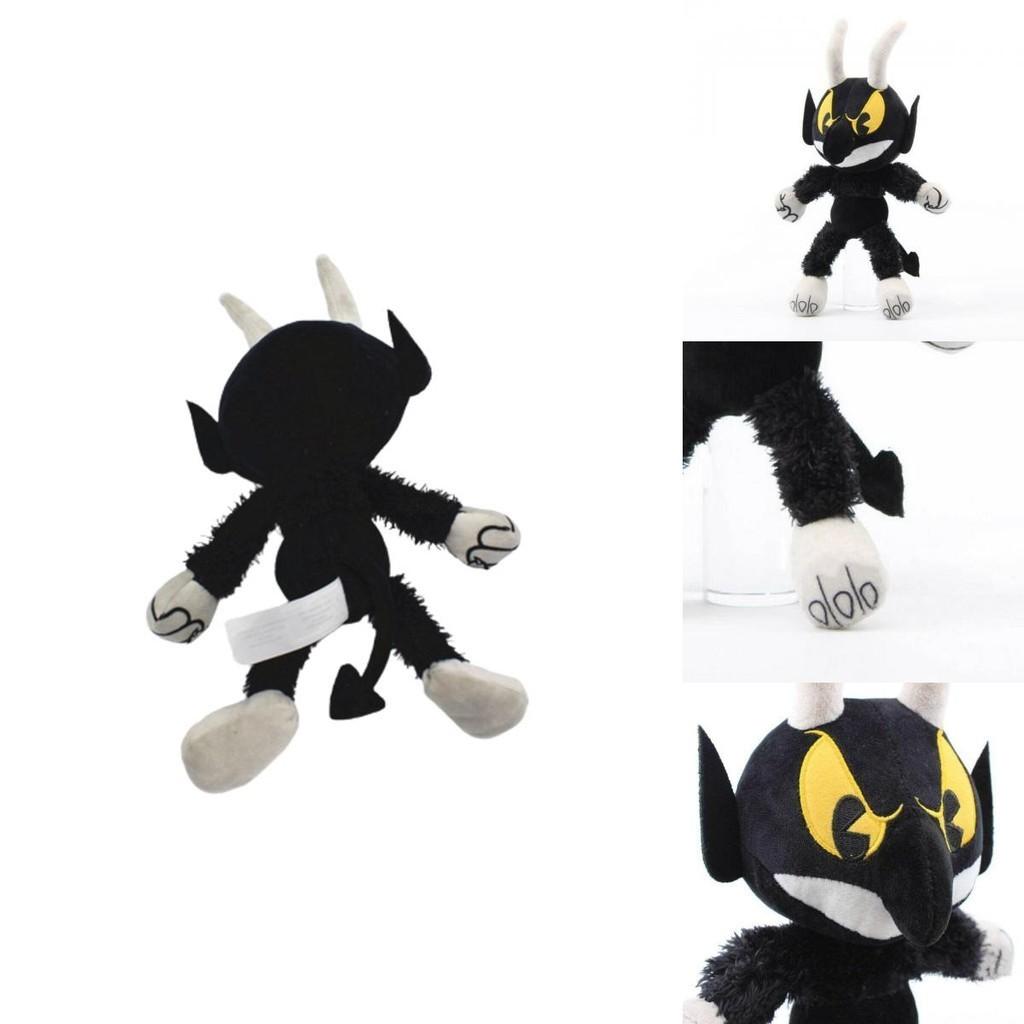 Adorable Cuphead Mugman Devil Boss Plush Toy Stuffed Animal Doll For Kids Baby Xmas Gift Decor