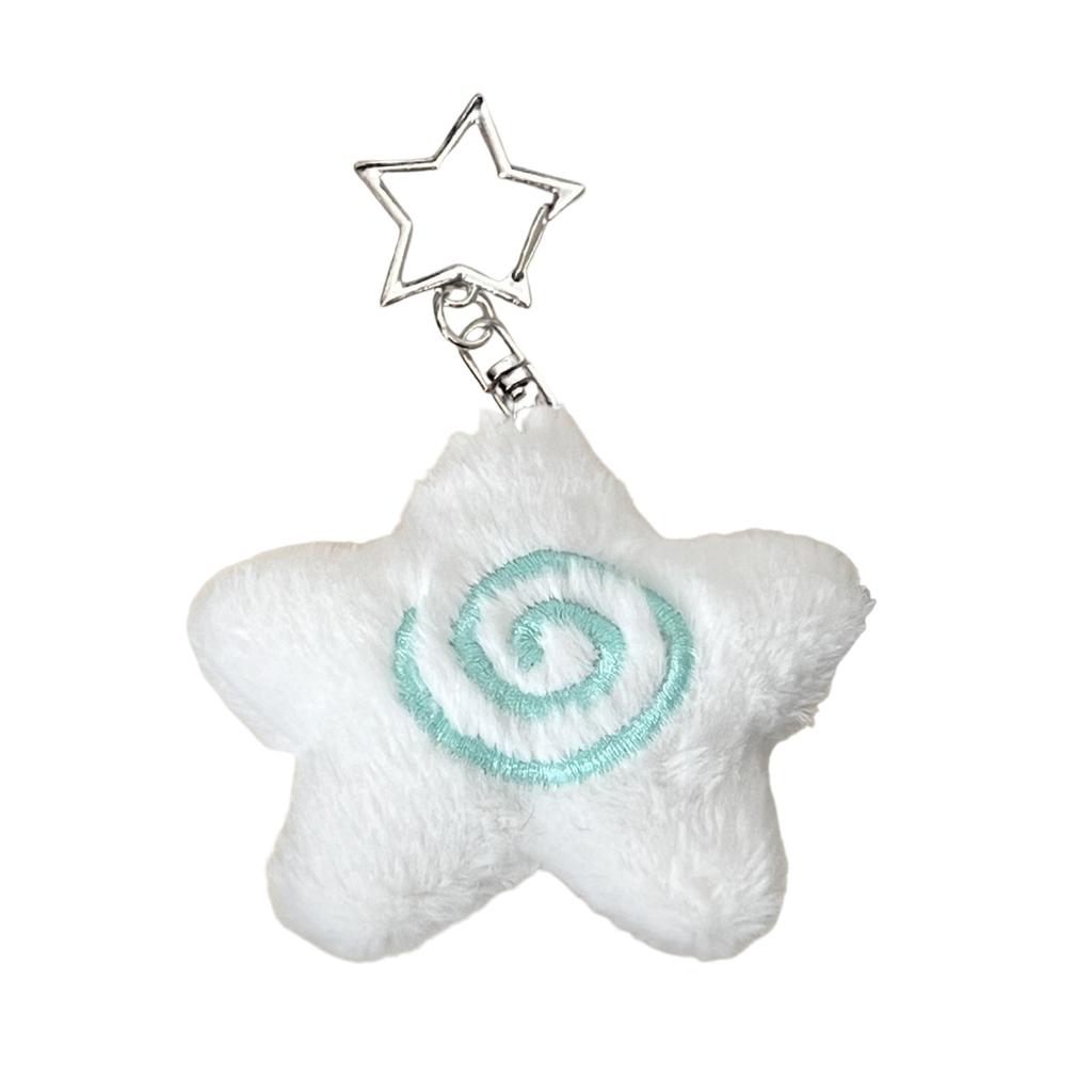Adorable Starfish Sturdy Plush Keychain Lovely Bag Charm Accessory Portable for Girls Teens Couples Daily Casual Use