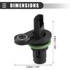 Motoforti CPS Sensor, Engine Camshaft Position Sensor, for BMW 435i 2014-2016, ABS, Metal, No.13627558518, Black, 4pcs