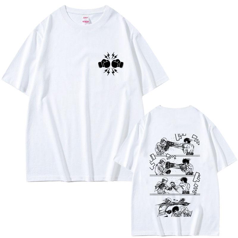 Anime Hajime No Ippo Makunouchi Tshirt Takamura KGB Tshirt Kamogawa Boxing Gym T Shirts Unisex Women Unisexga Oversized Streetwear