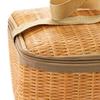 Rattan-Lunchtasche, isoliert, verformungssicher, reißfest, schick, große Kapazität, Lebensmittelaufbewahrungsbehälter für Picknick