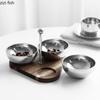 Stainless Steel Plate Fruit Plate Snack Bowl Dim Sum Dish Snack Platter Dim Sum Dish Candy Tray Dried Fruit Tray Cake Plates