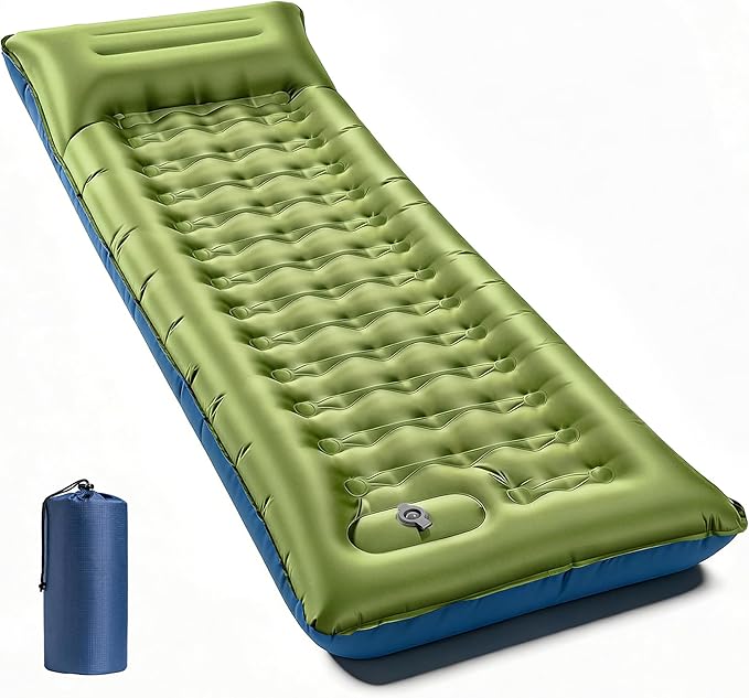 Lightweight Portable Self-Inflating TPU Camping Mat Summer Outdoor Waterproof Durable Inflatable Mattress for Hiking Sleepovers