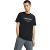 Li Ning Wade Series Reflective Letter Quick-Dry Sports Crew Neck Short Sleeve T-Shirt Men Tops Black ATSR287-1