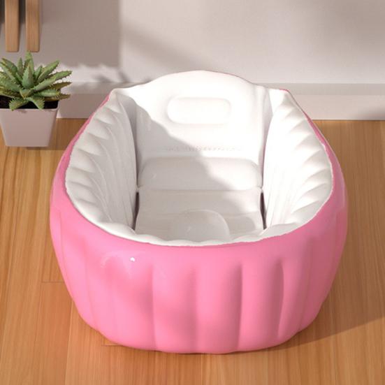 Girls Inflatable Bathtub Easy Storage Baby Shower Tub Kids Inflatable Beach Camping Bathtub Multi-functional Pool