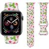 Sport Watch Bands Compatible with Apple Watch Band 38mm 40mm 41mm for Women Men, Adjustable Soft Silicone Replacement Smartwatch Wristband for iWatch