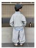 Korean Style Boys' Sweatshirt & Sweatpants Set - 2025 New Trendy Autumn Outfit for Kids