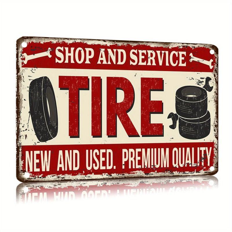 Vintage Female Silhouette Metal Tin Sign for Bar & Garage