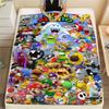 Super Mario Cartoon printing Flannel Blanket Bedroom Sofa Camping Warm blanket Gifts for family and friends-MJ017