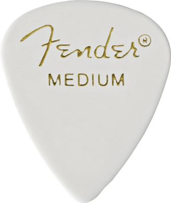 Fender Pick 351 MED 12 PICK PICKPACK,WHITE