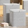 Thick Large Capacity Storage Basket with Lid for Clothes and Quilts - Ideal for Living Room and Bedroom Organization