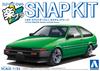 Aoshima Bunka Kyozaisha Raku Plastic Snap Kit Toyota Sprinter Trueno Custom Green Plastic Model 1/32 No.11CU-GN Color-coded (Car)