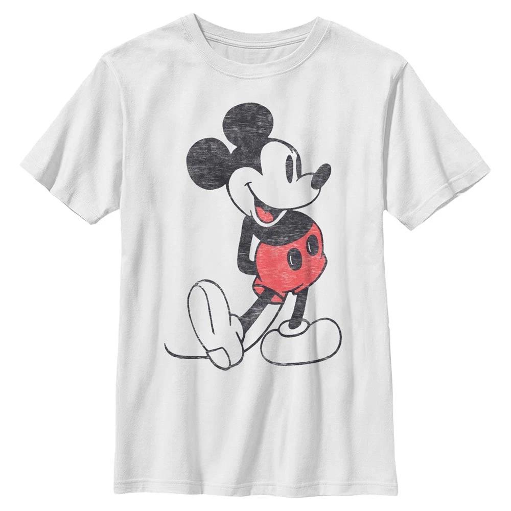 Boy s Disney Mouse Pose Distressed T-Shirt 3XL
