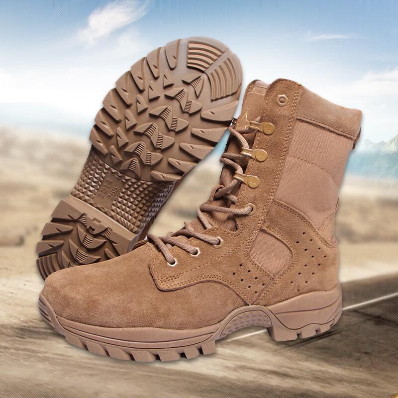 

Bu Gu Dao Men s Brown High-Top Outdoor & Work Safety Boots 38