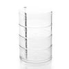 Dustproof Acrylic Earrings Jewelry Storage Box Display Stand Round Rotating Rack Holder ((Not Including Jewelry))