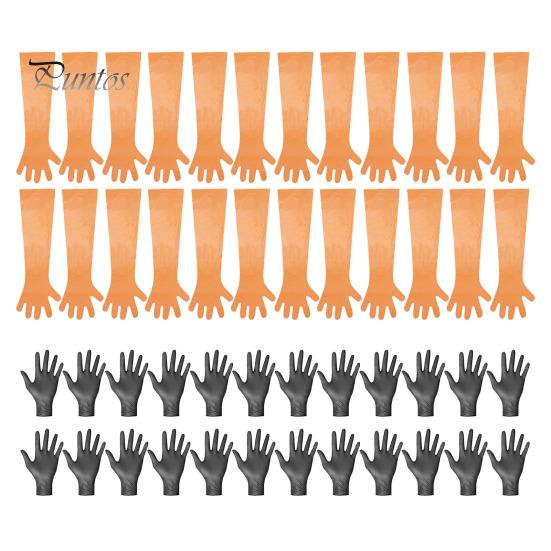 

48 шт одноразовых перчаток для разделки, длинные и короткие перчатки для потрошения, набор перчаток для охоты на оленей, перчатки для ежедневной уборки дома, охоты на открытом воздухе 24PCS