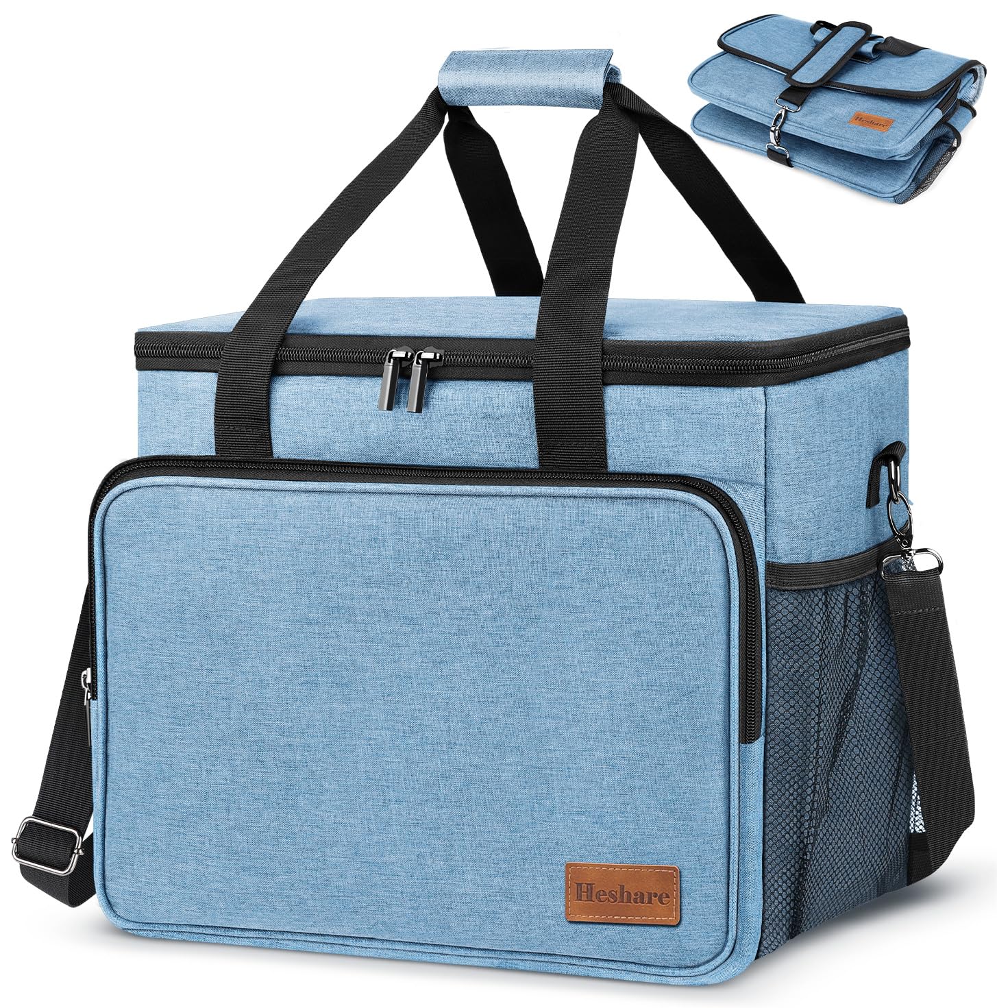 

Heshare Cooler Cold 30L Large Foldable Cooler Strongest Heat Shopping Box, Bag, Capacity, Storage, Bag, Retention, Outdoor, Camping, Picnic,
