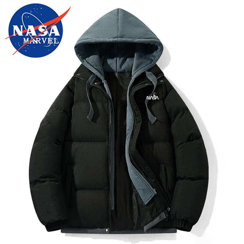 NASA MARVEL Unisex Winter Hooded Puffer Jacket