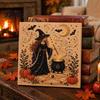 Jesienna Dekoracja Świąteczna Halloween Sztuczna Perła Artystyczna Zestaw DIY, Zestaw Rękodzieła Haftu Koralikowego 3D, Straszny Ręcznie Robiony Duch Dynia Koza Wiedźma Sztuka na Ścianę, Sezonowy