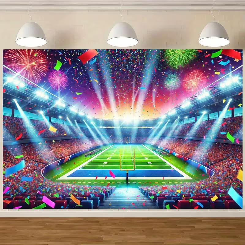 

NFL Game Day Banner, Football Party & Tailgate Photo Booth Decor 47.2x31.5inch/120*80cm