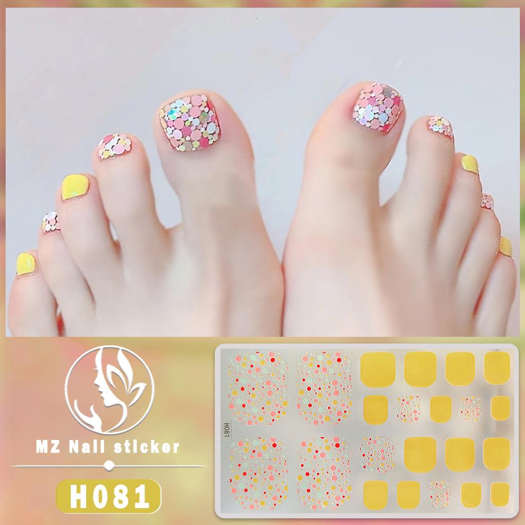 3D Faux Diamond Toe Nail Stickers, Waterproof Long-Lasting Skin Brightening Toe Nail Patches