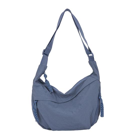 Uformell Hobo-veske Dumpling-veske med justerbar skulderreim Sammenleggbar skulderveske med flere lommer Stor kapasitet Crossbody-veske for daglig bruk Reise Arbeid