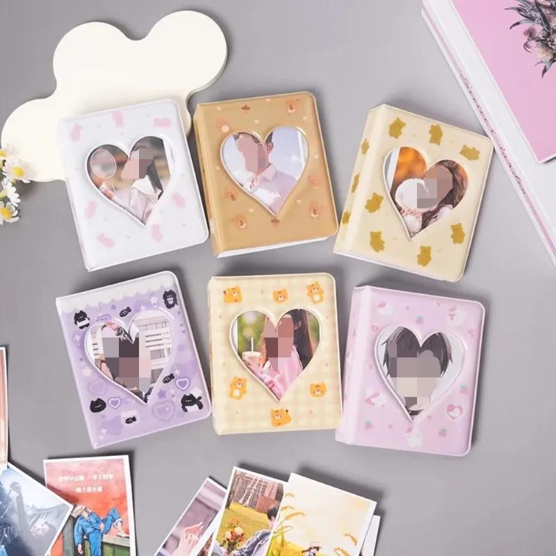 1 szt. Uroczy Miś 3-calowy Album na Karty Miłości Album do Przechowywania Kart Polaroid Album do Przechowywania Zdjęć Kpop