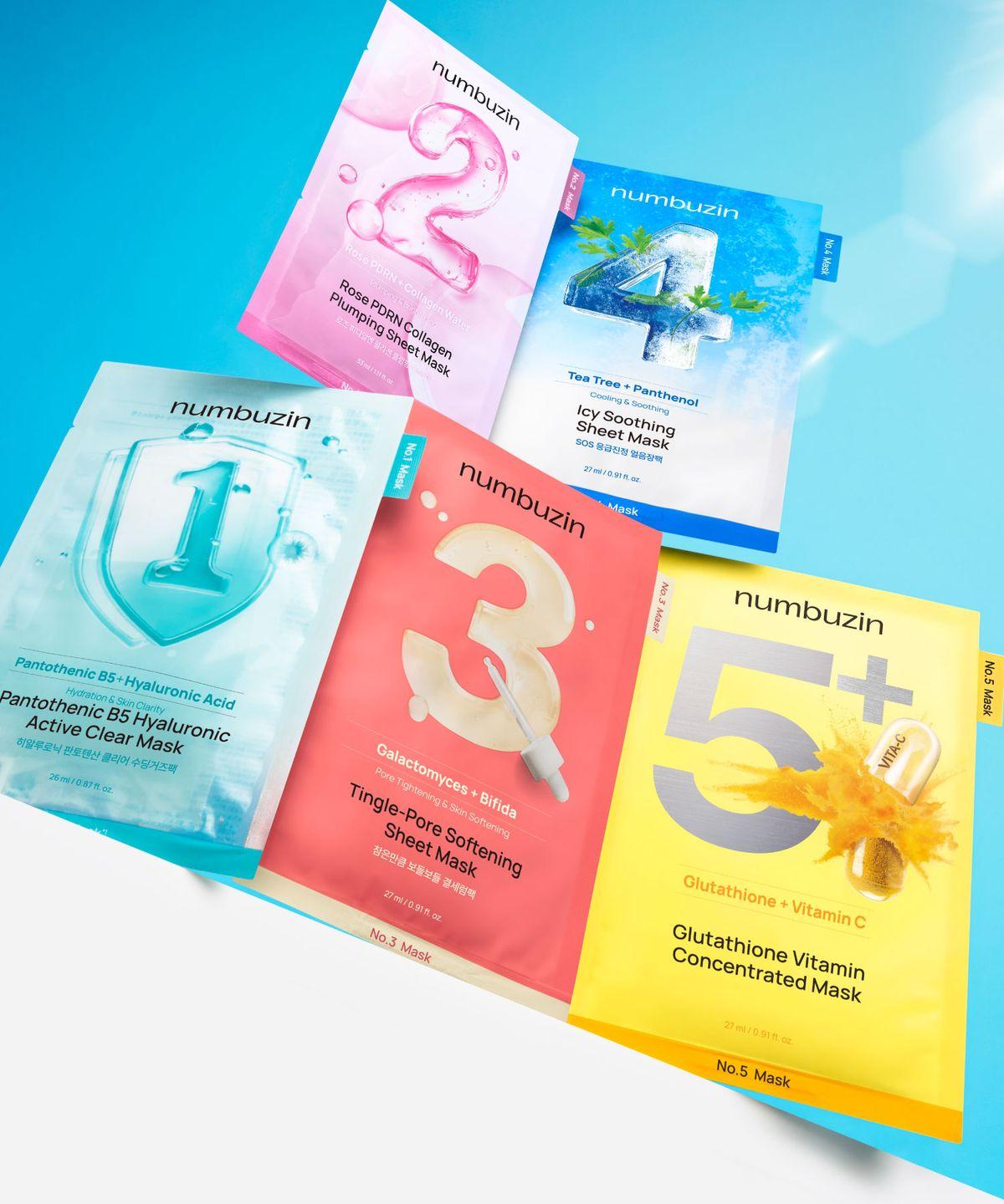 [10 Sheets] 5 Mask Packs (Select 2 from 1-5) Pantothenic acid