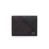 Daks Business Card Wallet With Banknote Holder Edinburgh Pvc Check Black Dbho6fe