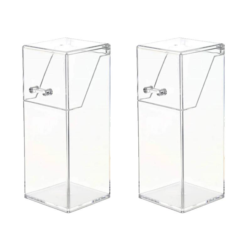Transparent Acrylic Makeup Brush Holder Makeup Organizer Cosmetic Holder Pencil Lipstick Desk Container Table Makeup Storage Box