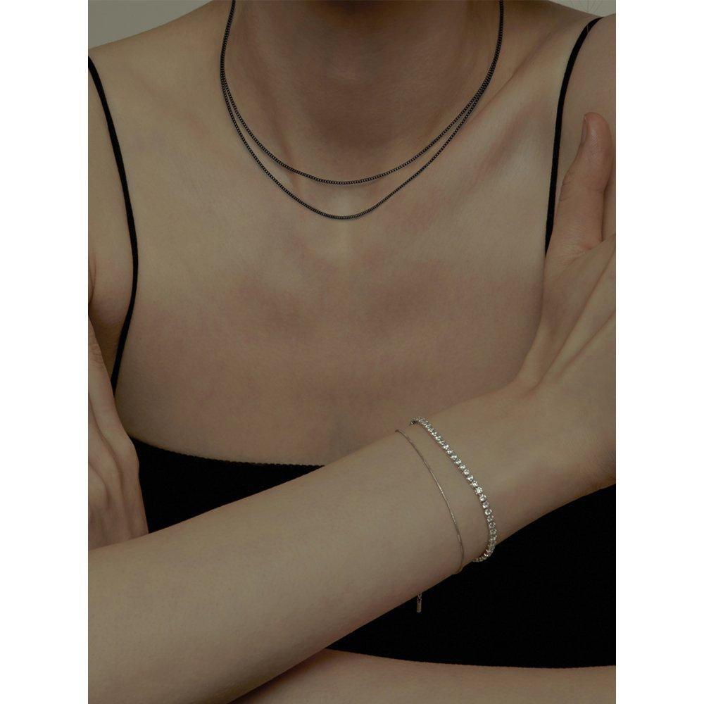 [J.Gracelet] Black Chain Necklace