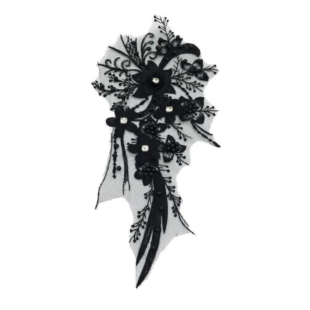 Openwork Wedding Dress Patch Three-Dimensional DIY craft Embroidery Patch Sewing On Patch Lace Fabric Applique
