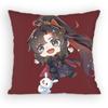 Grandmaster of DDemonic CCultivation PillowCase Antidustmite Pillowcase Invisible Zipper Silky Short Plush Sofa Cushion Cover