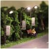 Set of 10 Model Street Warm LED Road Diorama Scenery DIY Hobby Development Lights, 150-1150 Scale, 80mm, Light, Lights, Collection, Railway,