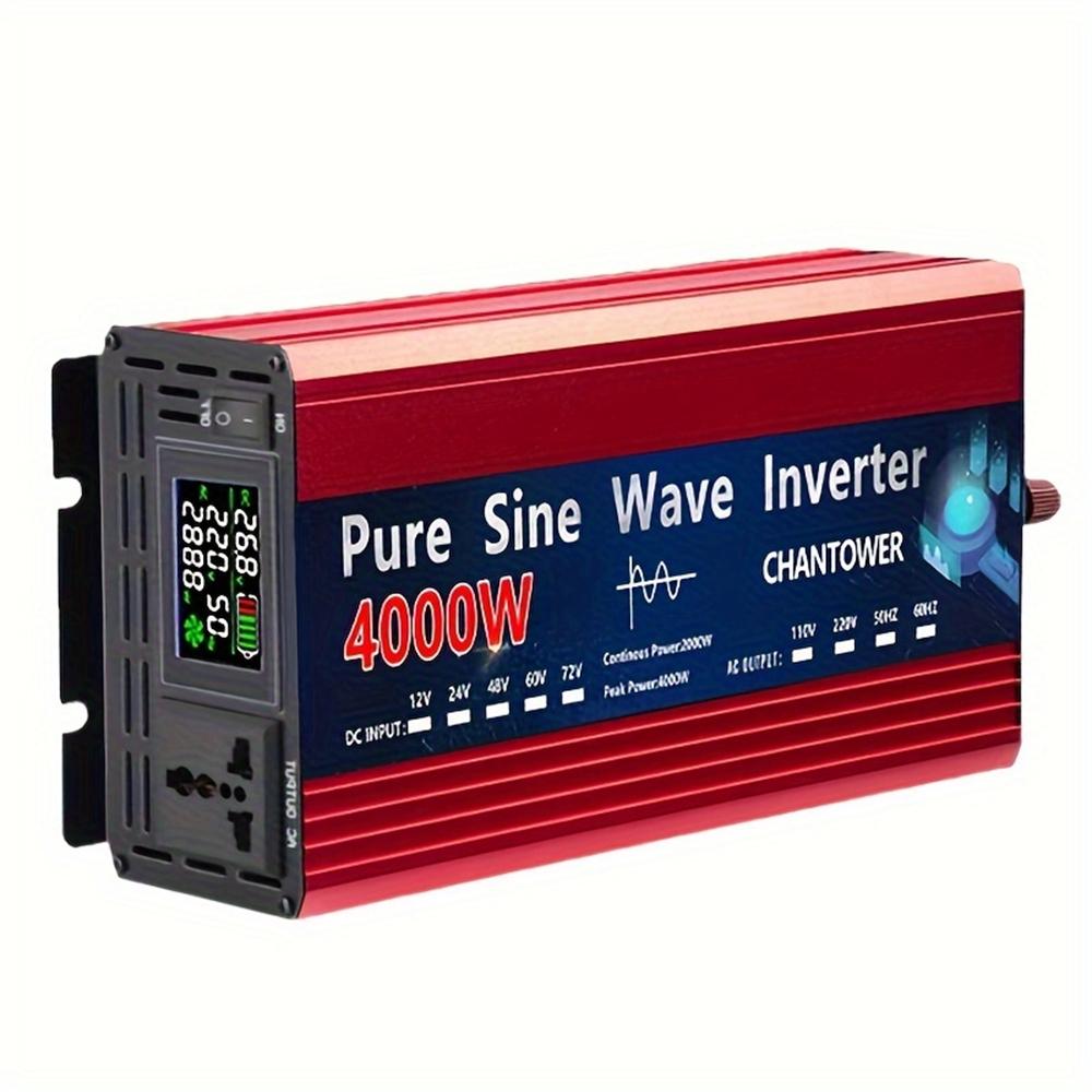 Pure Sine Wave Inverter 12V 220V 1000W-5000W DC 12v To AC 220v Power Supply Converter Car Solar Inverter