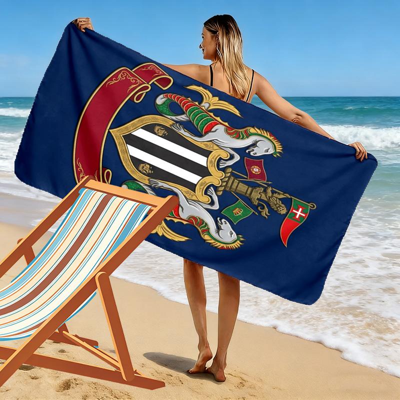 Ehre des Erbes: Emblem Tradition Strandtuch weich Tragbar für Reisen Saugfähiges Badetuch schnell trocknendes Badetuch Outdoor Pooltuch Mode Strand