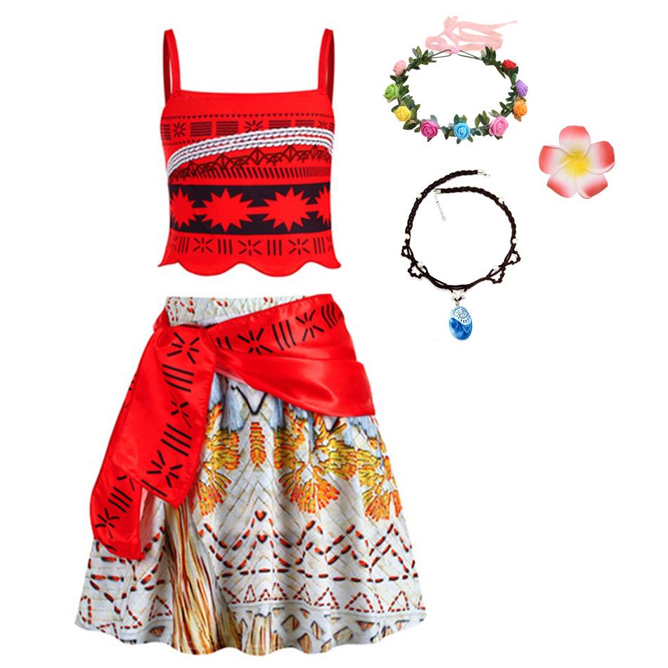 Moana Barnklänning Prinsessklänning Cosplay
