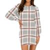 Women's Fashion Casual Round Neck Long-Sleeve Dress