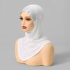 New Jersey Rhinestone Band Instant Hijab Full Cover Neck Turban for Woman Muslim Ready to Wear Hijabs Underscarf Turbante Mujer