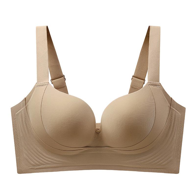 

Бюстгальтер большого размера для женщин Гладкий и бесшовный бюстгальтер Женский аксессуар с утяжкой Поддержка груди Предотвращение провисания Тонкий дизайн Сборный бюстгальтер Регулируемый бюстгальтер 42/95D хаки