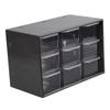 Desktop 9 Grid Storage Boxes Organizer Transparent Small Drawer Partitioned Student Desk Wall-mounted Sundries Storage Box Cute