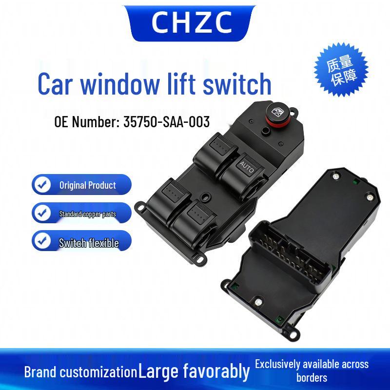 Compatible Honda Fit/CR-V Right-Hand Drive Power Window Switch 35750-SAA-003 Electric